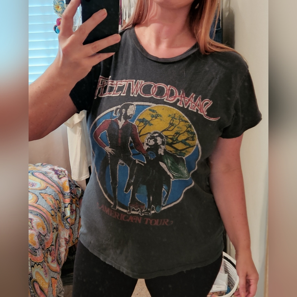 Madeworn Fleetwood Mac Graphic Band Tee Distressed sz Med fits M/L - Picture 15 of 16